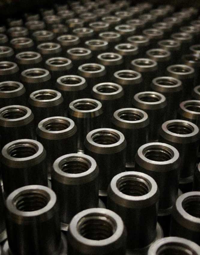 Steel parts designed in CAD