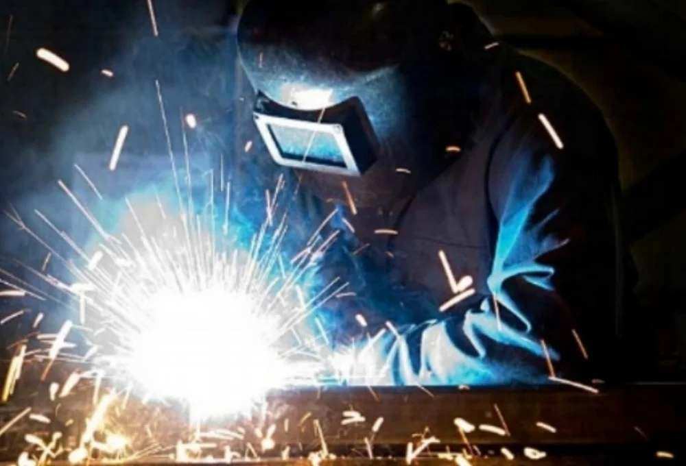 Structural steel welding at Mann's in Columbus Ohio